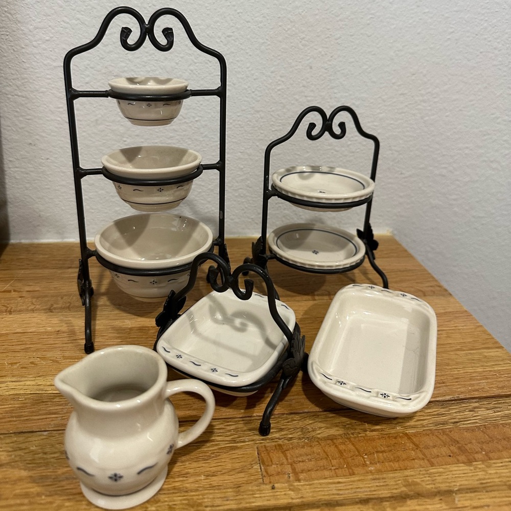 Longaberger Woven Traditions Ceramic Minatures